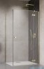 Radaway Essenza Kdj Brushed Gold kabina 90x80cm prawa szczotkowane złoto 1385044-99-01R/1384051-01-01
